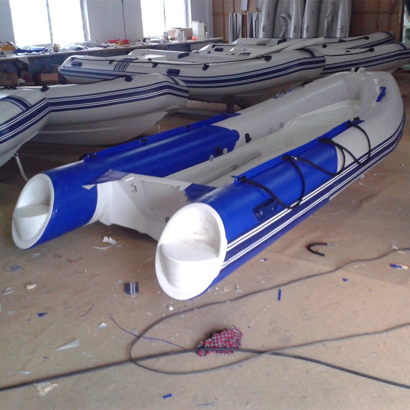 Small RIB BOAT 420cm Factory Direct CE Certificated Rigid Inflatable Boat Hypalon PVC with Outboard Engine